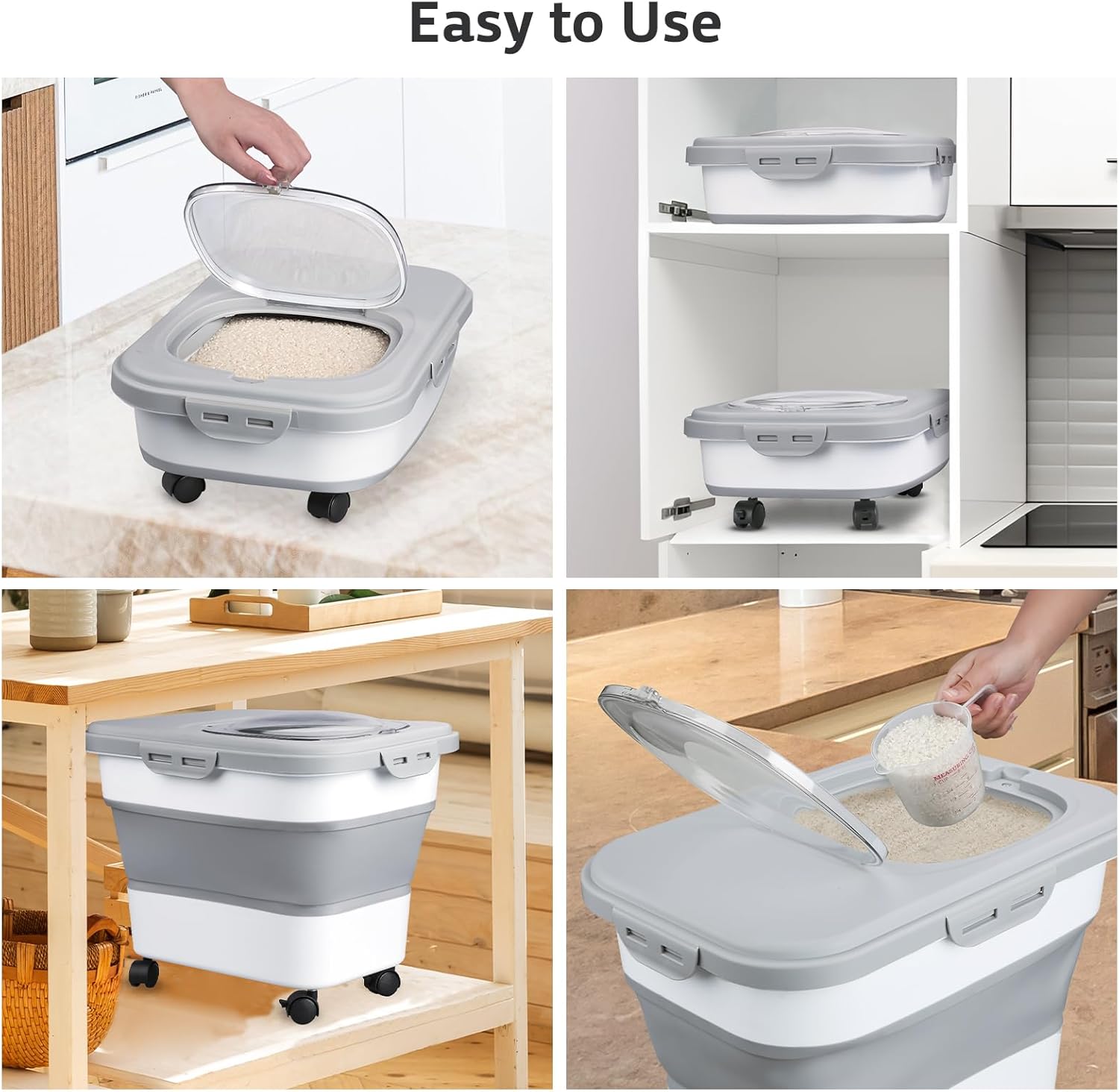대용량 고양이 개 사료 보관 용기 접이식 밀폐 주방 곡 - Dog Food Storage Xl 리뷰 및 가격