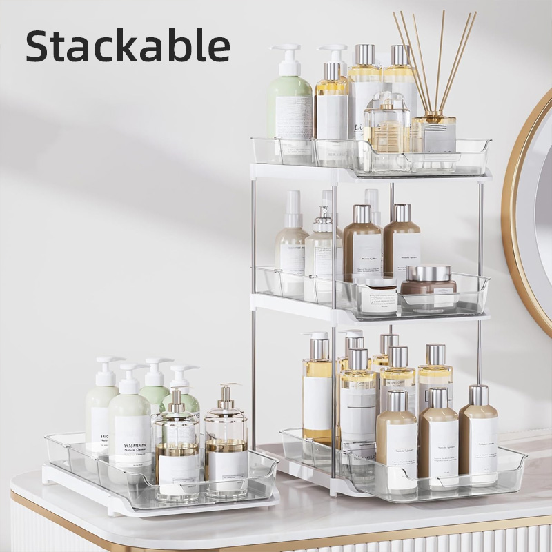욕실 싱크대 아래 2단 다용도 수납 정리함, 투명 화장 - Food Storage Without Pantry 리뷰 및 가격