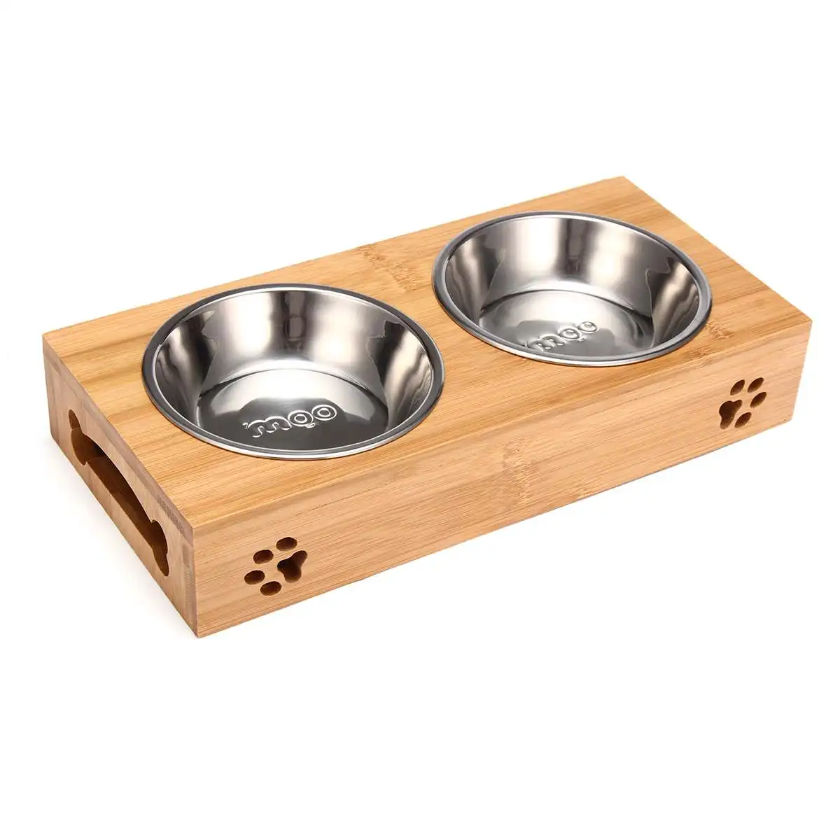 애완 고양이 그릇 곰 모양 대나무 접시 이중 그릇 내추 - Food Storage Food Safety 리뷰 및 가격