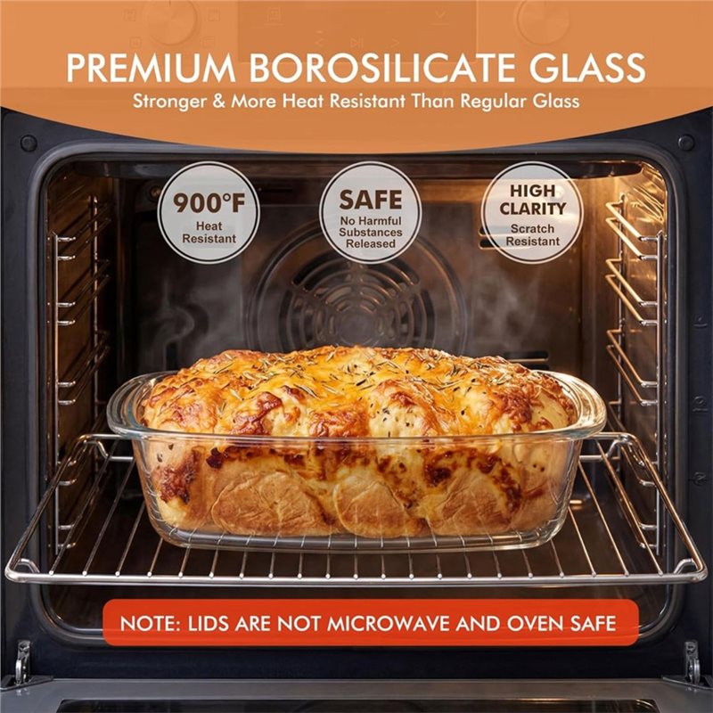 AA77 유리 로프 팬 7.6컵/1800ml/1.9쿼트 - Food Storage Glass Containers Large 리뷰 및 가격