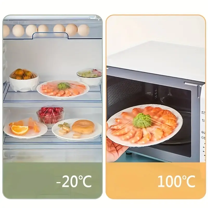 100pcs 식품 등급 일회용 사란 랩 위장 커버 주방 - Food Storage Food Safety 리뷰 및 가격
