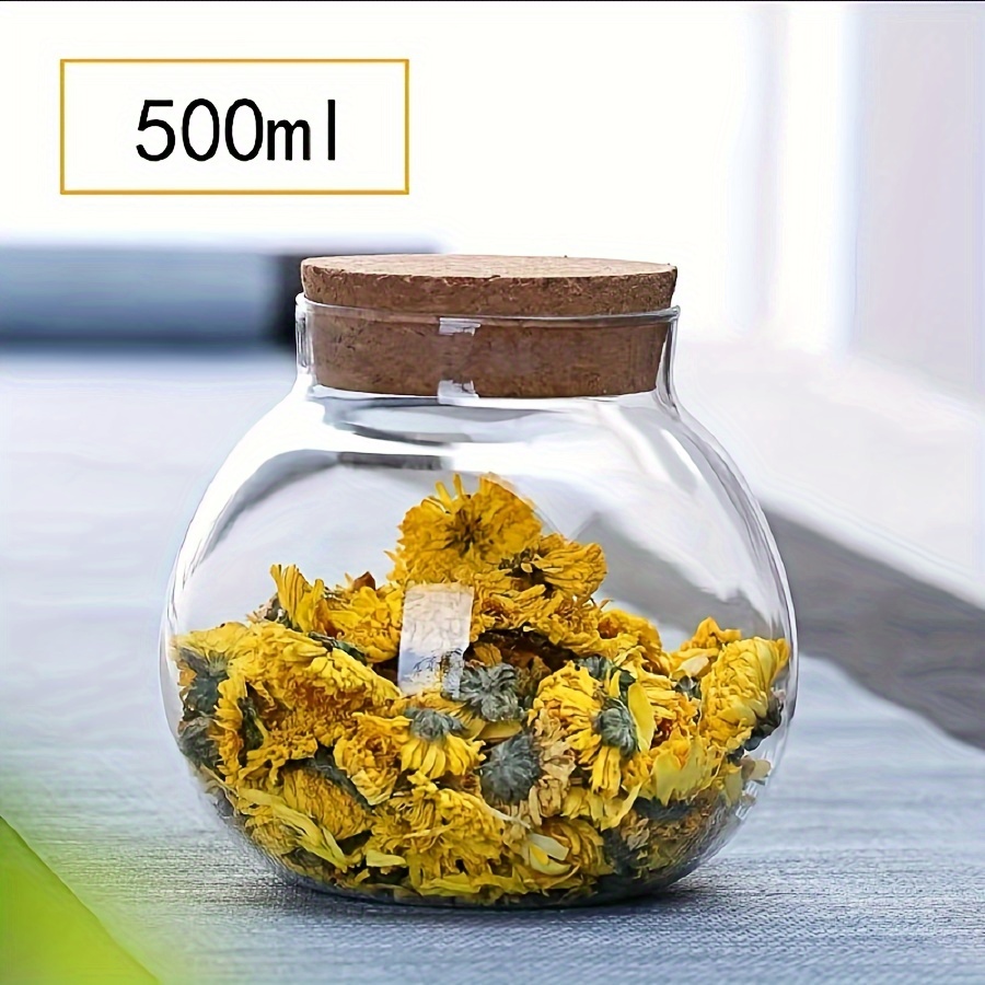 500ML 투명 유리 보관 용기, 커피, 향신료, 사탕 - Food Storage Set Glass 리뷰 및 가격