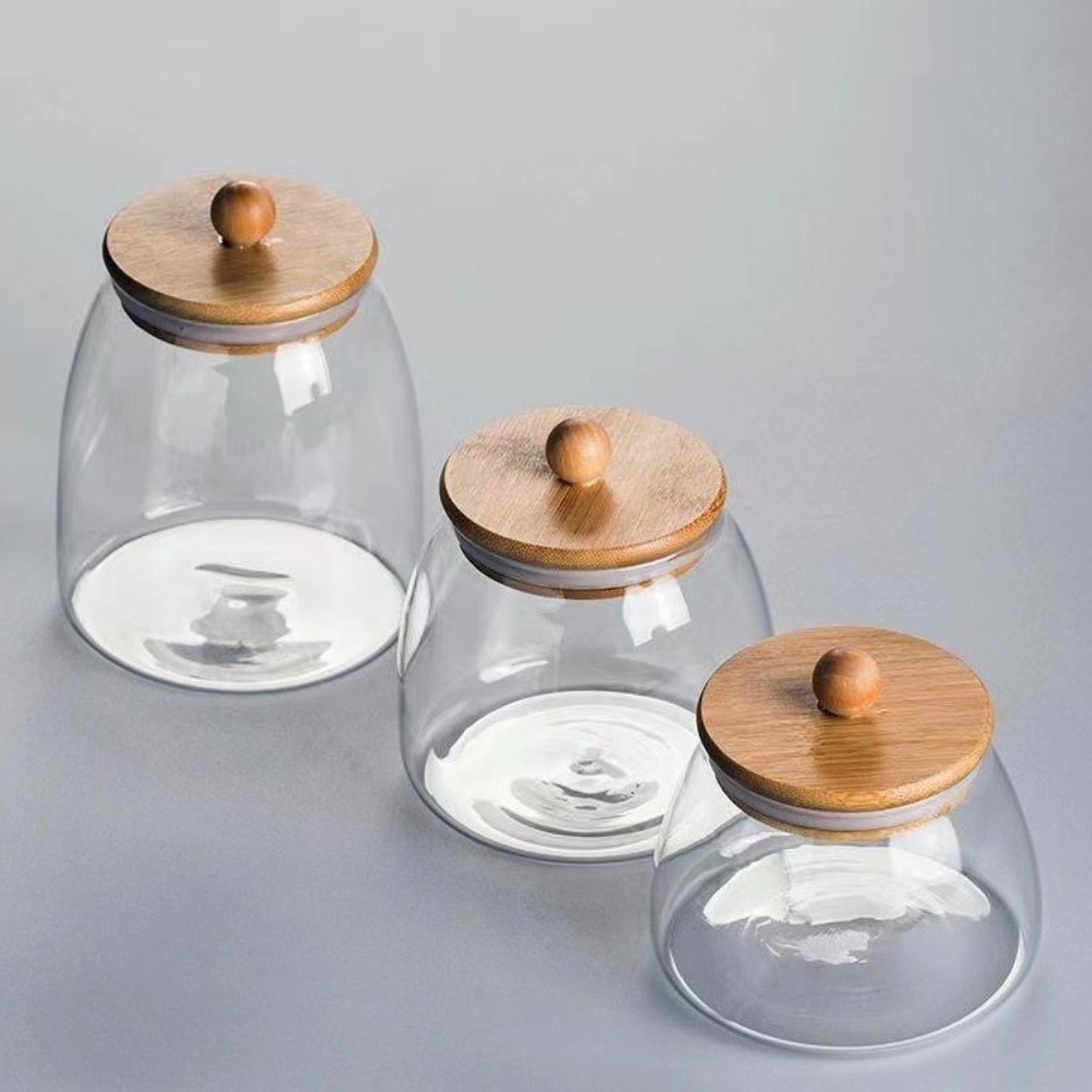 투명한 밀폐 유리 용기 대용량 나무 뚜껑 차 보관함 방 - Food Storage Glass Containers Large 리뷰 및 가격