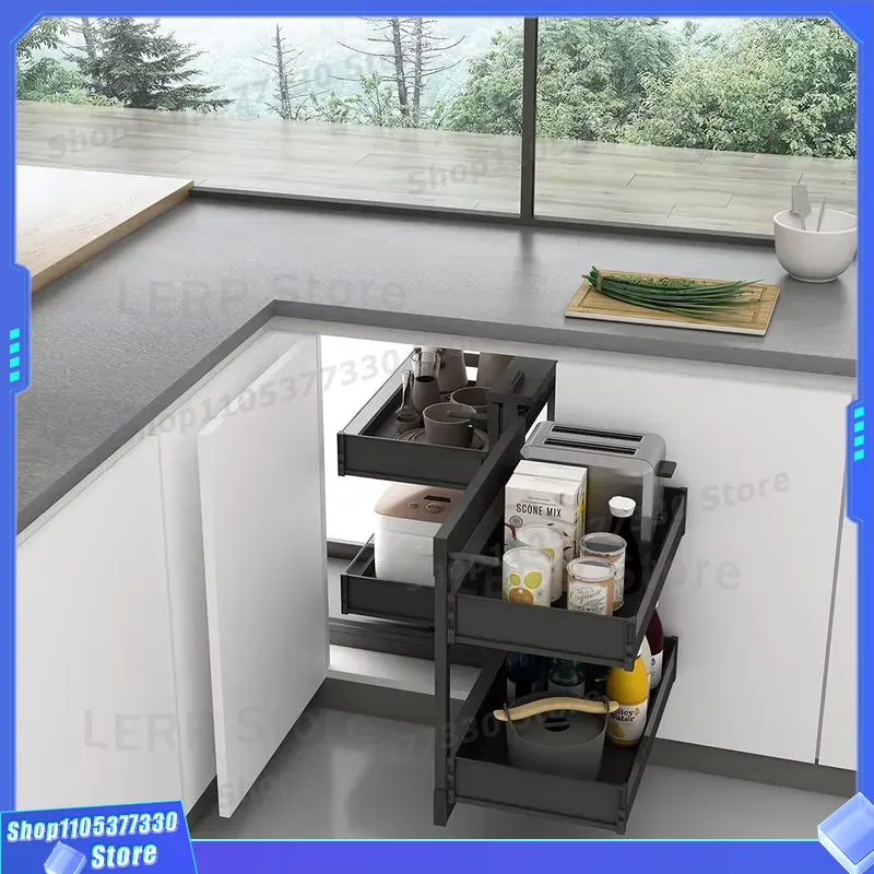 이중 슬라이드식 주방 캐비닛 서랍 바구니 식품 보관 정 - Food Storage Without Pantry 리뷰 및 가격