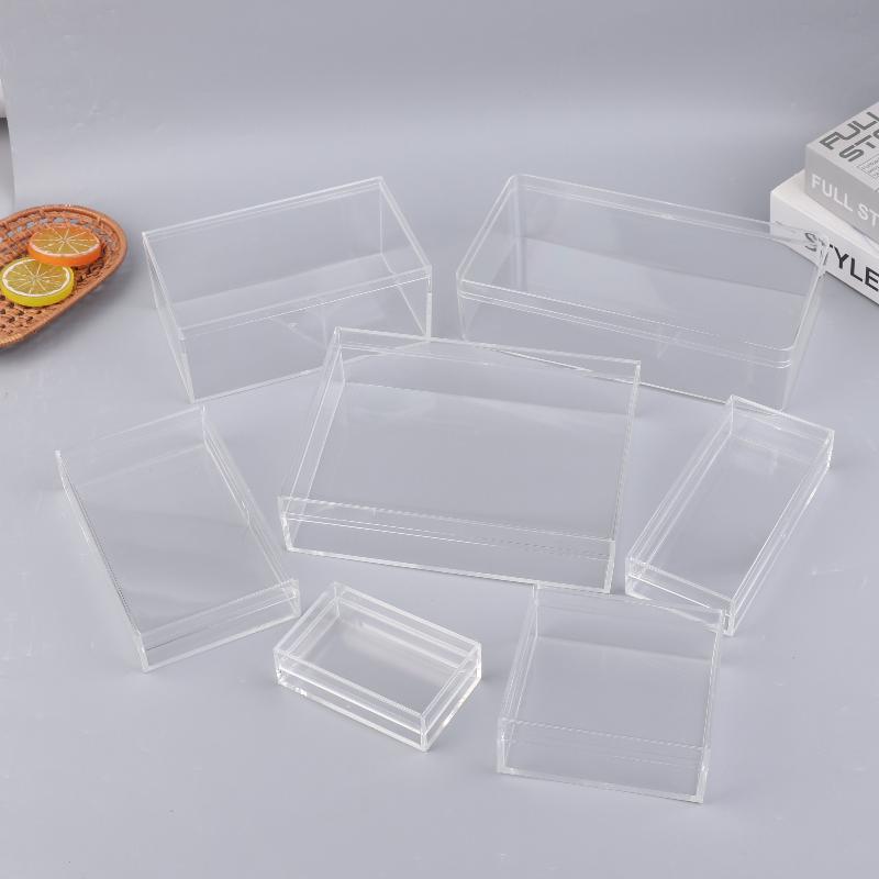 두꺼운 직사각형 아크릴 보관함 높은 투명도 식품 선물  - Food Storage Plant 리뷰 및 가격