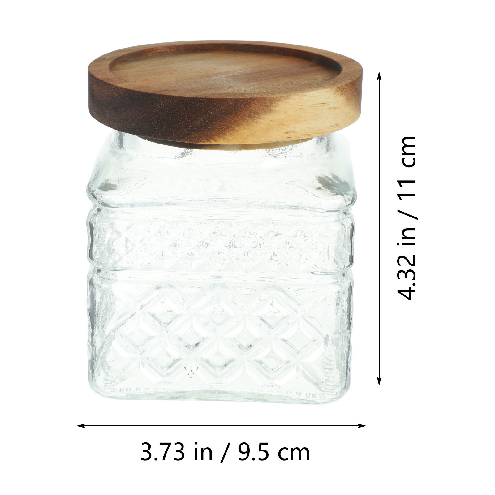 나무 뚜껑이 있는 투명 유리 용기, 차, 사탕, 건조  - Food Storage Jars With Wooden Lids 리뷰 및 가격