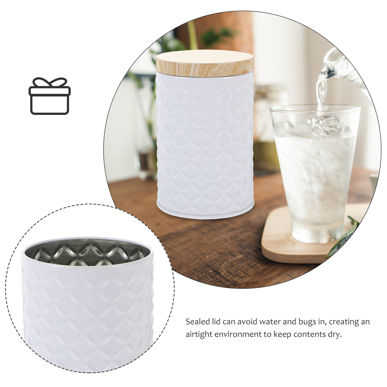 2Pcs 식품 등급 주석판 보관 용기(흘림 방지 뚜껑  - Food Storage Lid 리뷰 및 가격