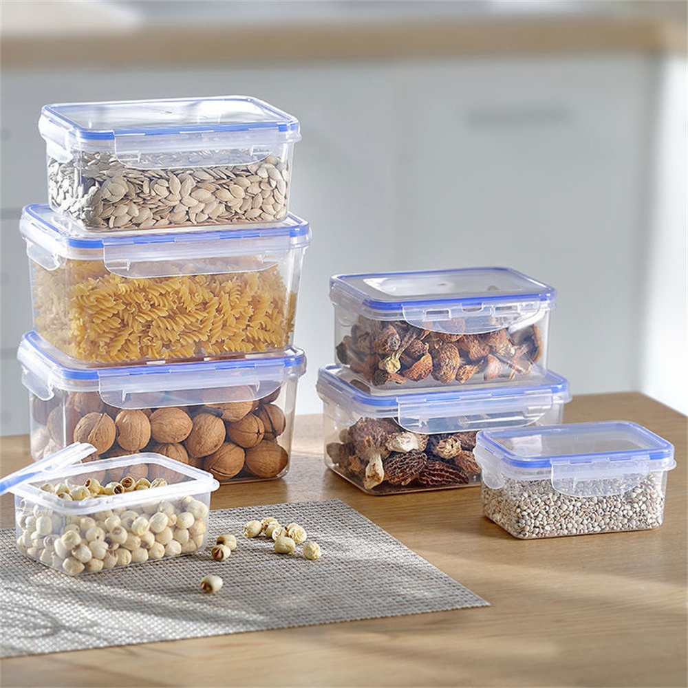 1/4팩 식품 보관 용기 투명 주방 정리함 뚜껑 포함  - Food Storage Quart 리뷰 및 가격