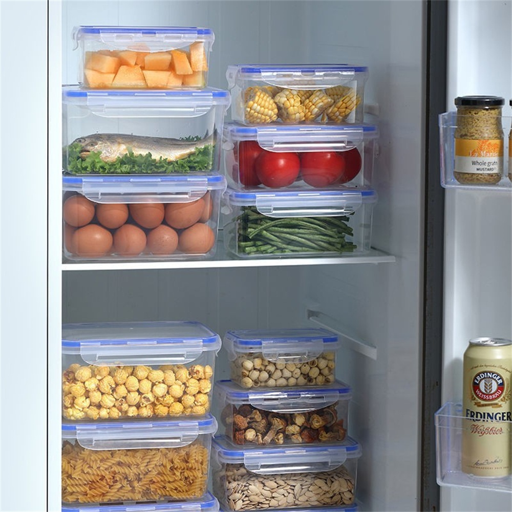 1/4팩 식품 보관 용기 투명 주방 정리함 뚜껑 포함  - Food Storage Quart 리뷰 및 가격