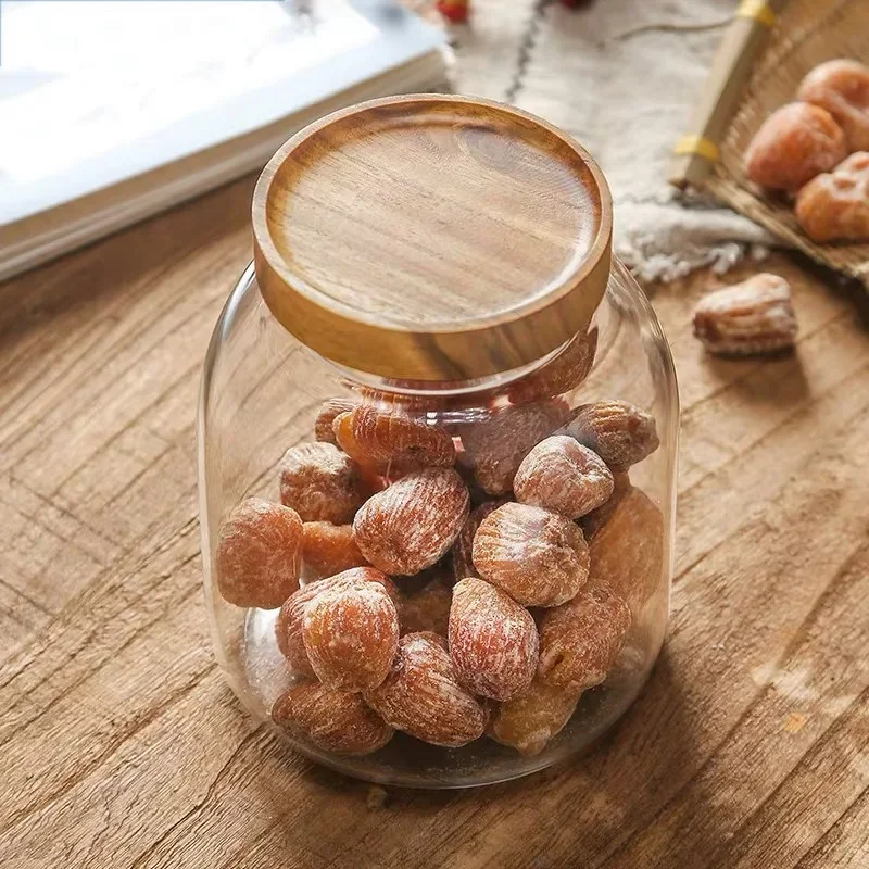 대형 밀폐 식품 보관 항아리 주방 용기, 나무 뚜껑 향 - Food Storage Glass Containers Large 리뷰 및 가격