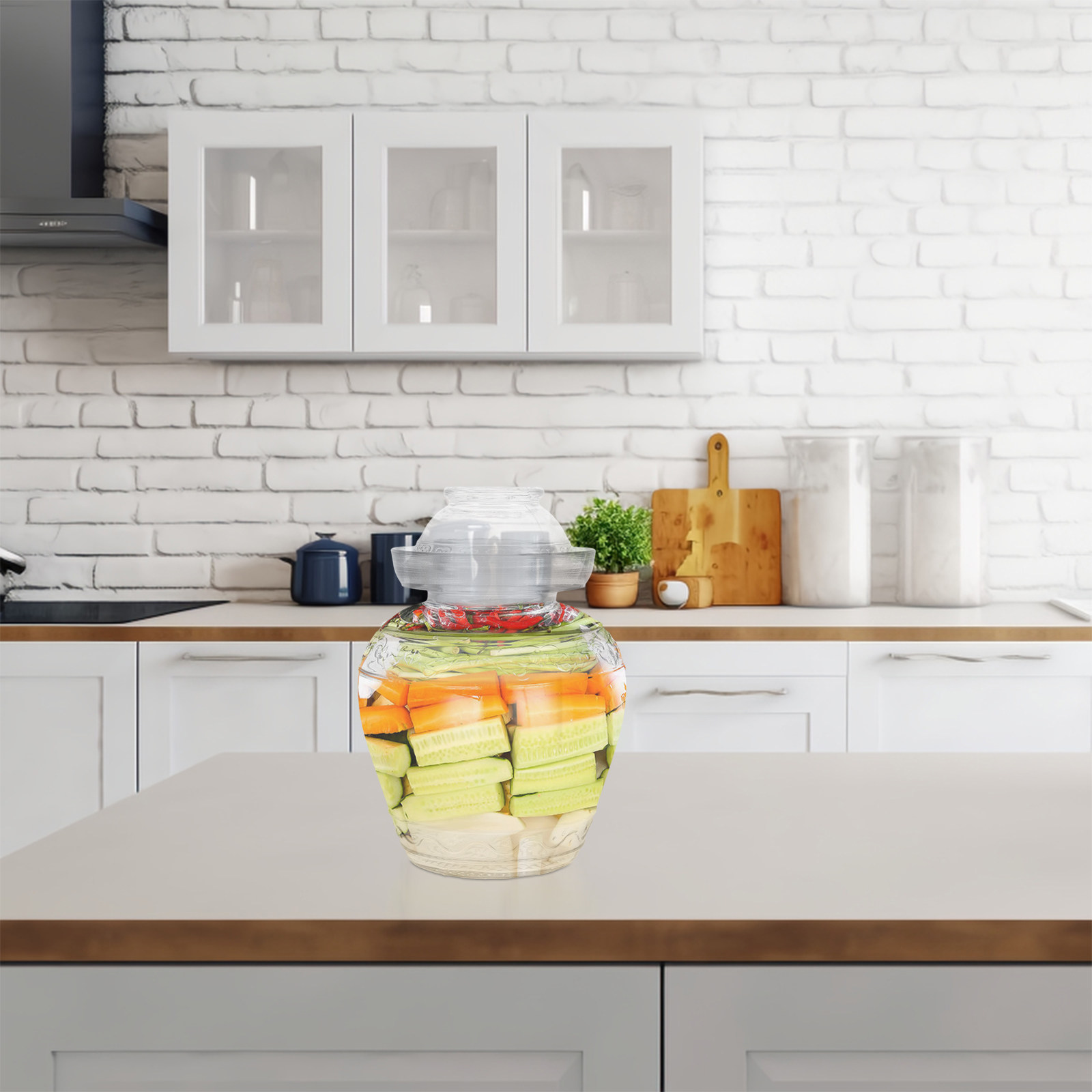 대용량 유리 피클병 식품 등급 붕규산염 밀폐 저장 용기 - Food Storage Glass Containers Large 리뷰 및 가격