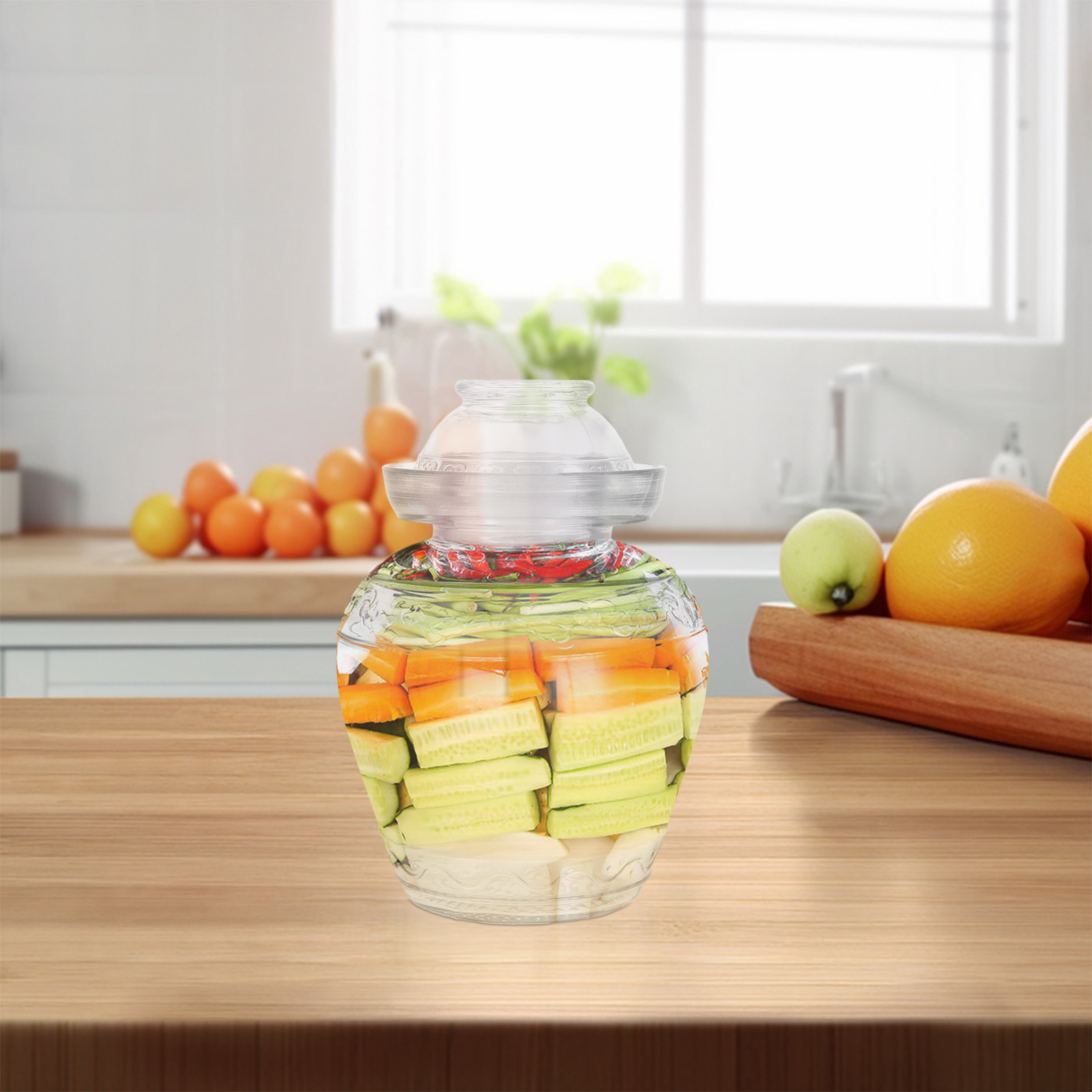 대용량 유리 피클병 식품 등급 붕규산염 밀폐 저장 용기 - Food Storage Glass Containers Large 리뷰 및 가격