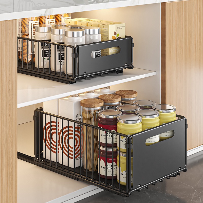 주방 캐비닛 슬라이드 아웃 수납 바구니 향신료병, 통조 - Food Storage Without Pantry 리뷰 및 가격