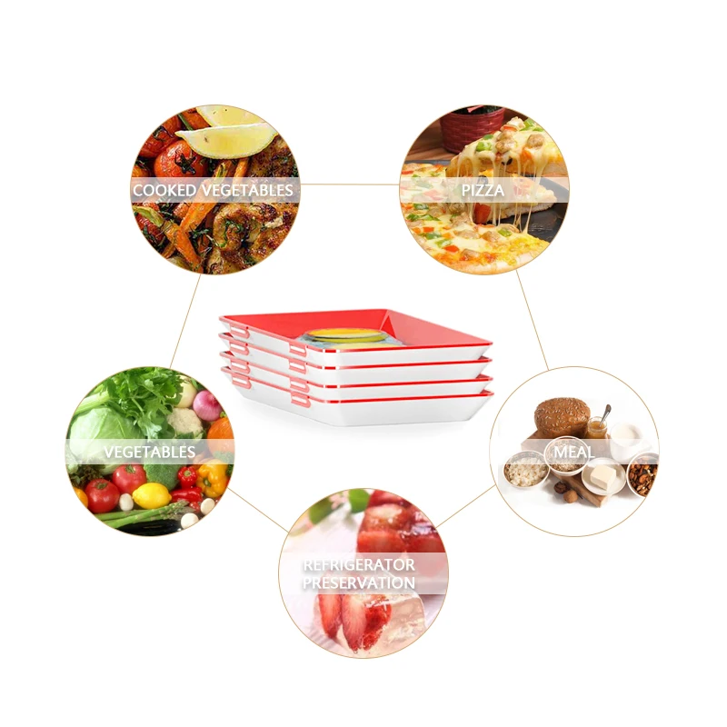 식품 보존 트레이 PP 재사용 가능 적층형 식품 트레이 - Food Storage Food Safety 리뷰 및 가격