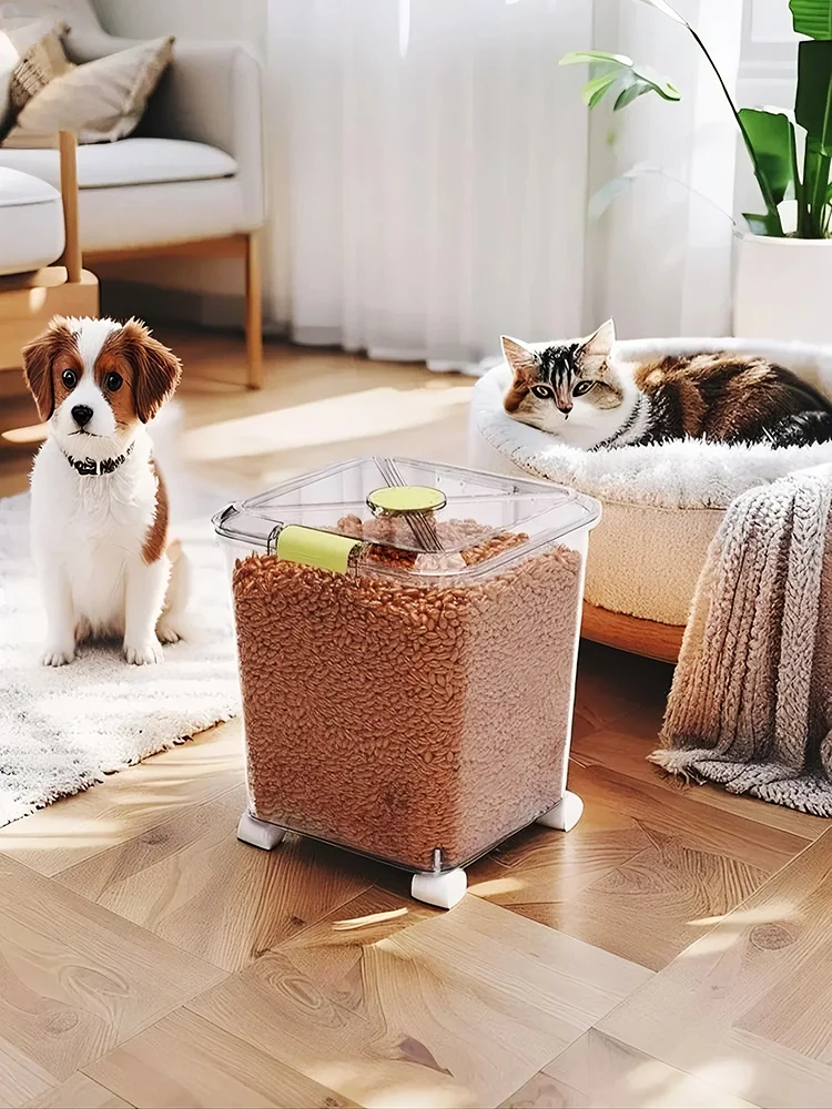 대용량 투명 강아지 및 고양이 사료 보관 용기 바퀴 달 - Dog Food Storage Xl 리뷰 및 가격