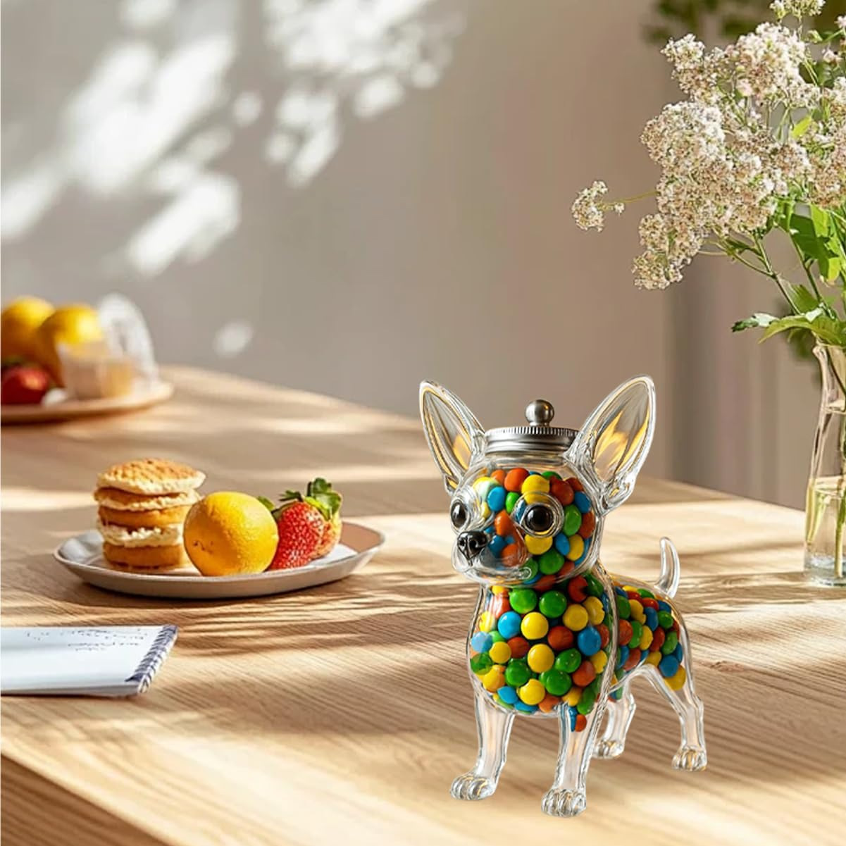 치와와 모양의 용기 신선도 유지 치와와 강아지 간식 보 - Food Storage Set Glass 리뷰 및 가격