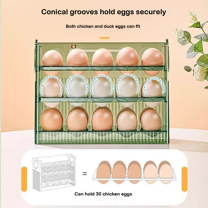 자동 리바운드 계란 보관함 냉장고 측면 도어 공간 절약 - Food Storage Rack For Kitchen 리뷰 및 가격