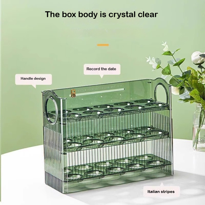 자동 리바운드 계란 보관함 냉장고 측면 도어 공간 절약 - Food Storage Rack For Kitchen 리뷰 및 가격