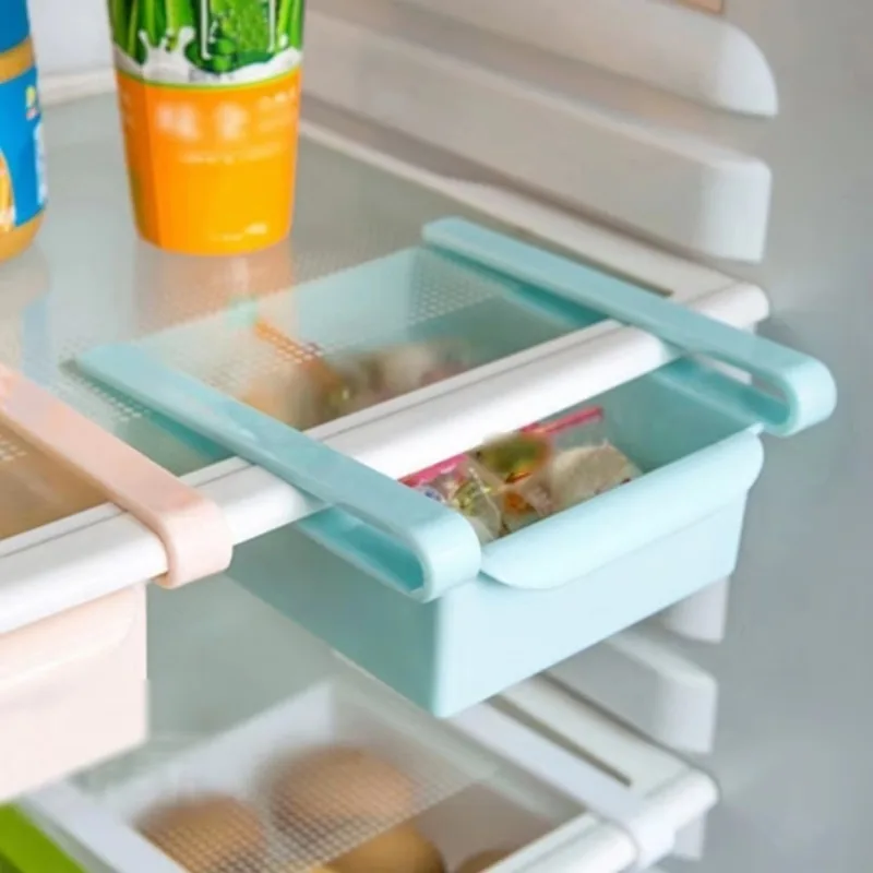 슬라이드 주방 냉장고 냉동고 공간 보호기 주최자 보관함 - Food Storage Rack For Kitchen 리뷰 및 가격