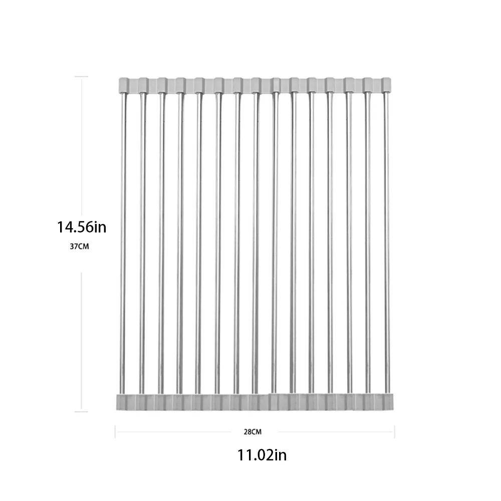 1PC 접이식 롤 싱크대 배수 선반 그릇 접시 보관대  - Food Storage Rack For Kitchen 리뷰 및 가격