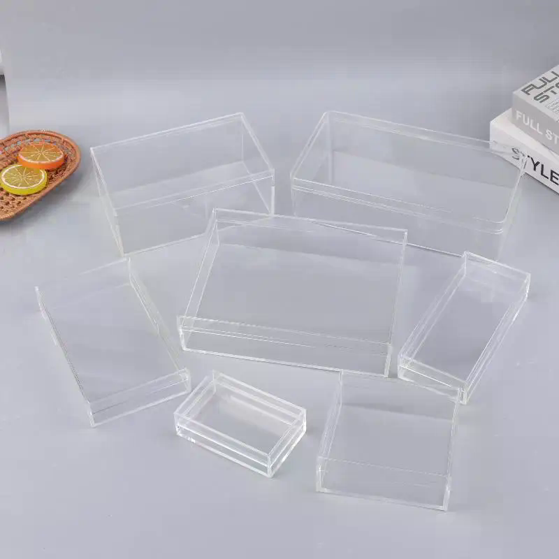새로운 두꺼운 직사각형 아크릴 보관함 높은 투명도 식품 - Food Storage Plant 리뷰 및 가격