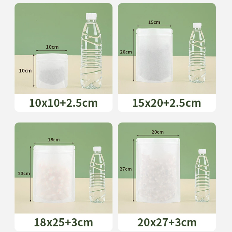 맞춤형 생분해성 크라프트 종이 지퍼백, 차 보관 밀봉  - Food Storage Plant 리뷰 및 가격