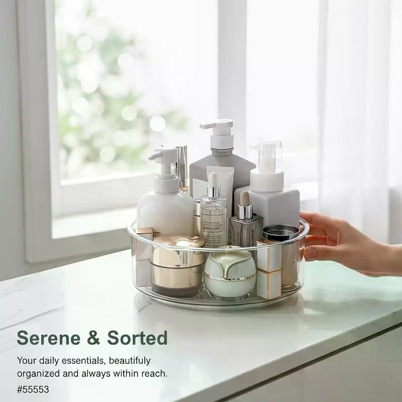 360 °   회전 트레이 레이지 수잔 냉장고 정리대  - Food Storage Rack For Kitchen 리뷰 및 가격