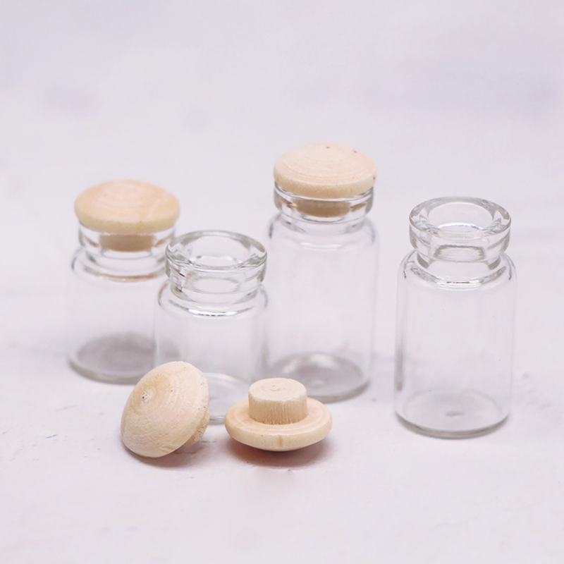4개 1:12 인형집 미니어처 유리병 모델 캔디병 저장 - Food Storage Jars With Wooden Lids 리뷰 및 가격