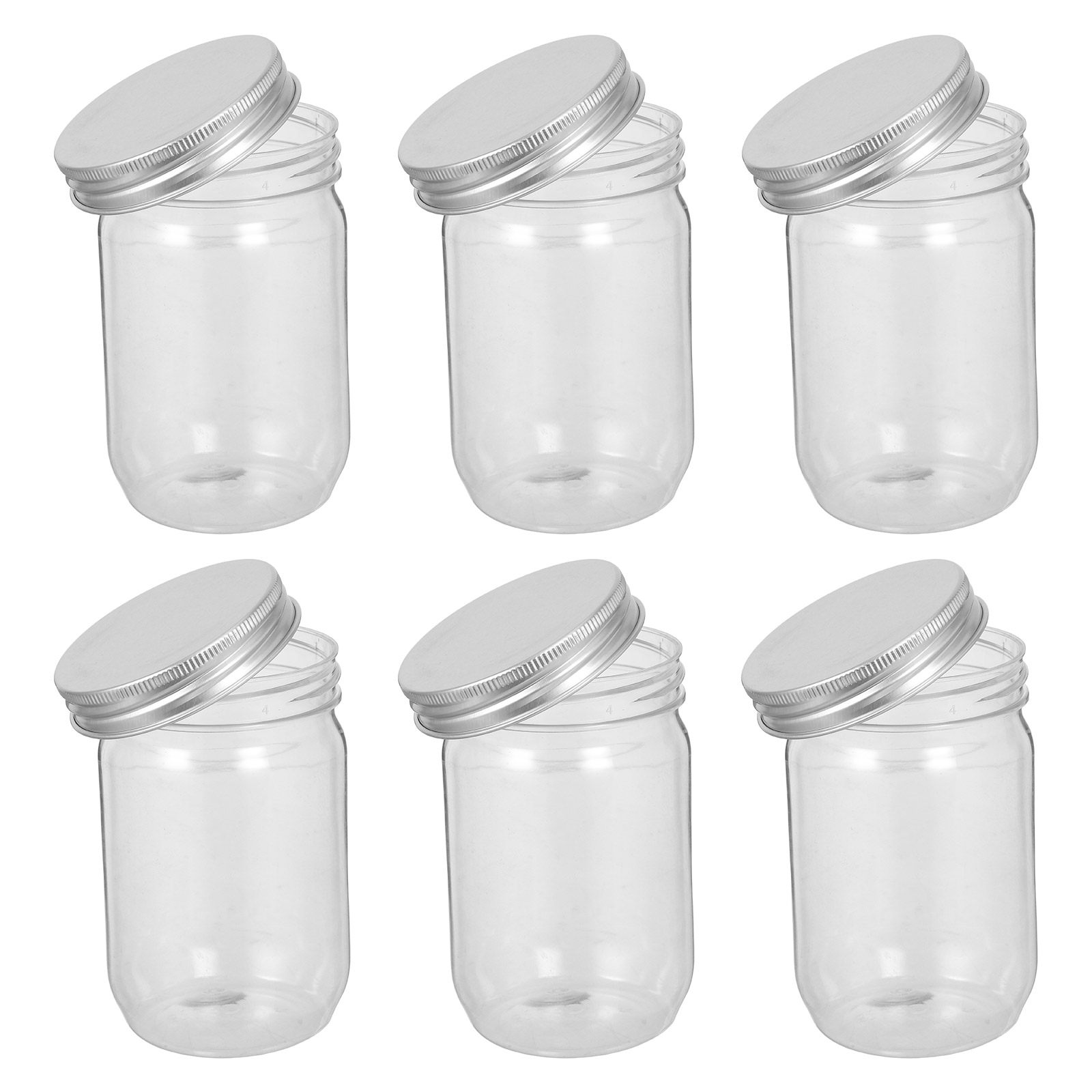 6Pcs 투명 플라스틱 메이슨 항아리(밀폐 뚜껑 포함) - Food Storage Lid 리뷰 및 가격