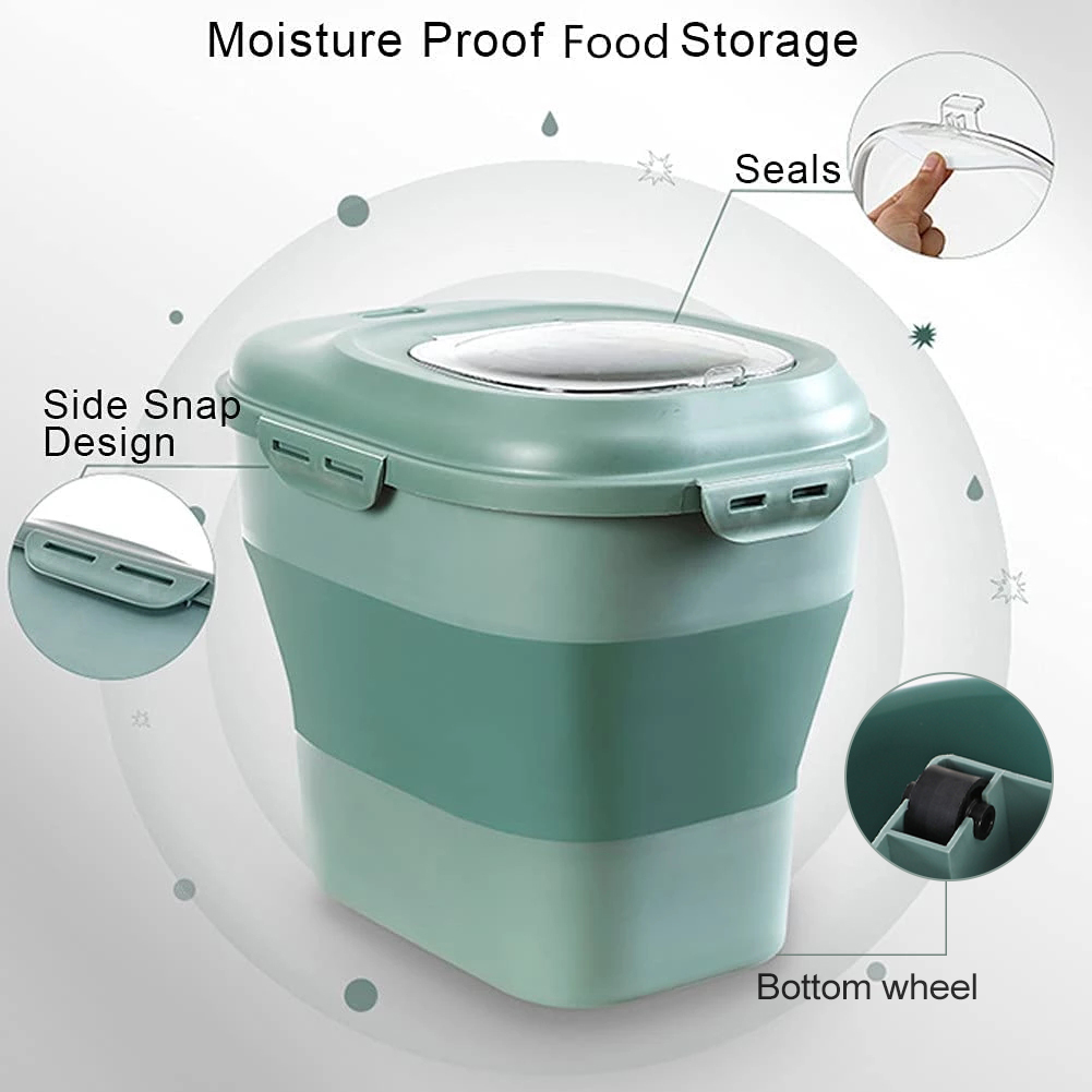 접이식 애완 동물 사료 보관 용기, 대용량, 밀폐형,  - Dog Food Storage Xl 리뷰 및 가격