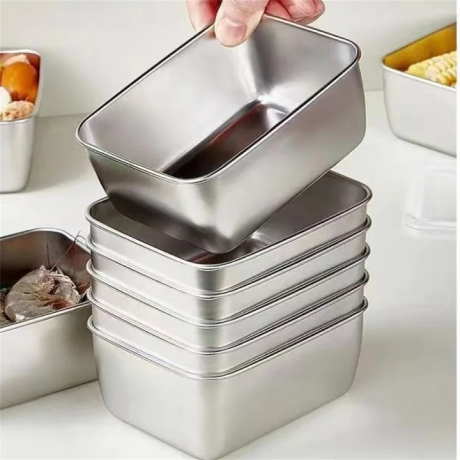 1/3/5pcs 스테인레스 스틸 식품 보관 상자 뚜껑이 - Food Storage Quart 리뷰 및 가격