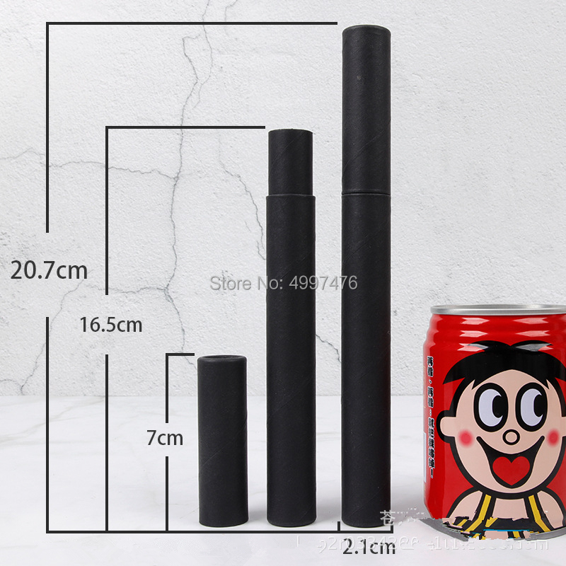 커버 뚜껑이 있는 크래프트 튜브 상자, 검정, 다크 브 - Food Storage Plant 리뷰 및 가격