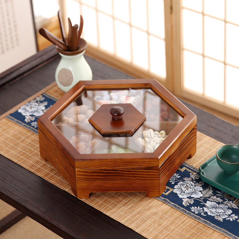 뚜껑이있는 새로운 나무 사탕 비스킷 보관 상자 홈 식품 - Food Storage Jars With Wooden Lids 리뷰 및 가격