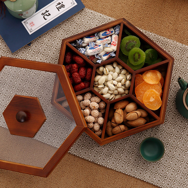뚜껑이있는 새로운 나무 사탕 비스킷 보관 상자 홈 식품 - Food Storage Jars With Wooden Lids 리뷰 및 가격